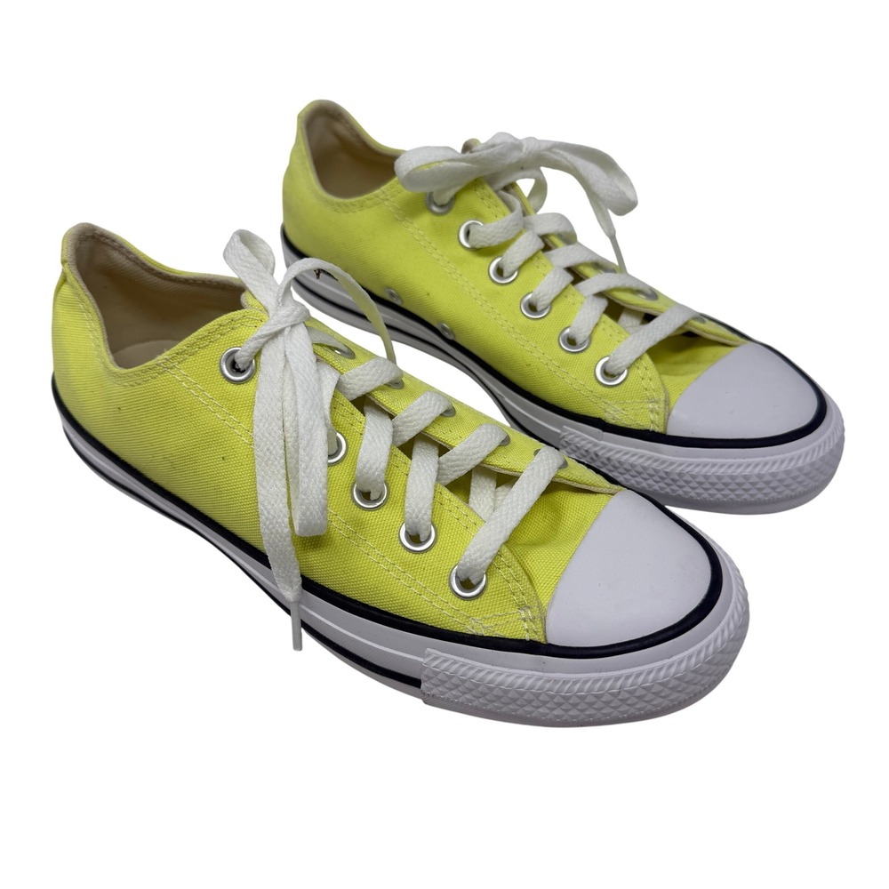 Converse Chuck Taylor All Star Low Top Mens 5 Womens 7 Yellow Excellent Neon
